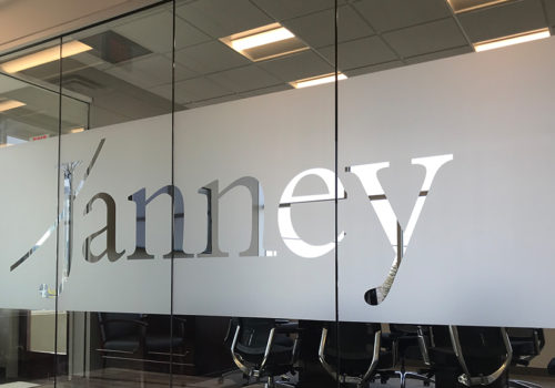 JANNEY FROSTED GLASS